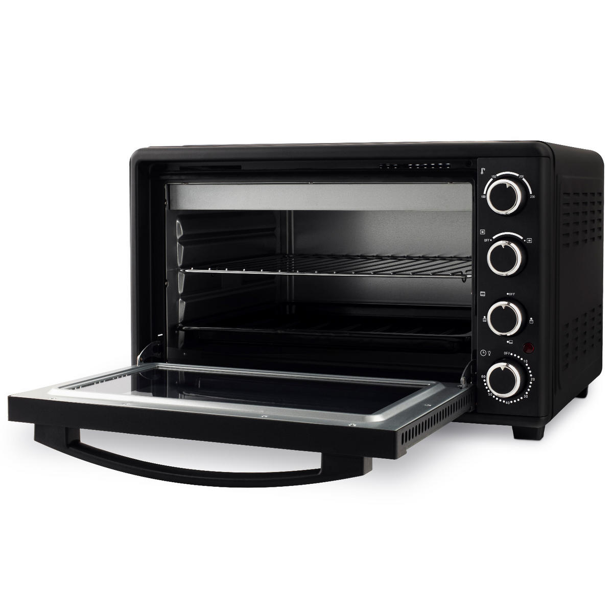 MINI-BACKOFEN FO45 Schwarz - Schwarz, Metall (55.8/35/45.5cm) - HKoenig