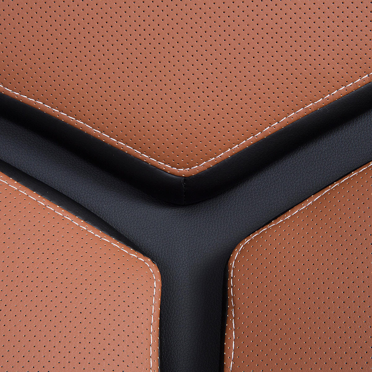 BÜROSTUHL Polyester Braun Formula - Braun, Kunststoff/Textil (63/115/72cm) - Beliani