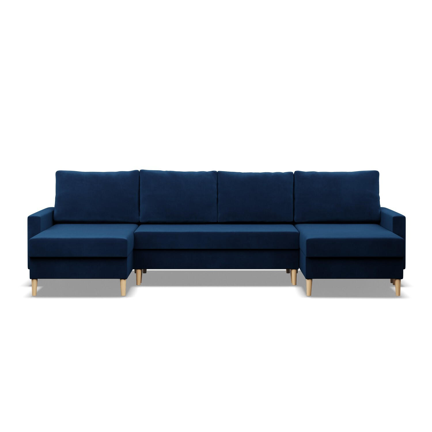 WOHNLANDSCHAFT Blank dunkelblau - Dunkelblau, Textil (294/92/140cm) - SIMKAM Furniture