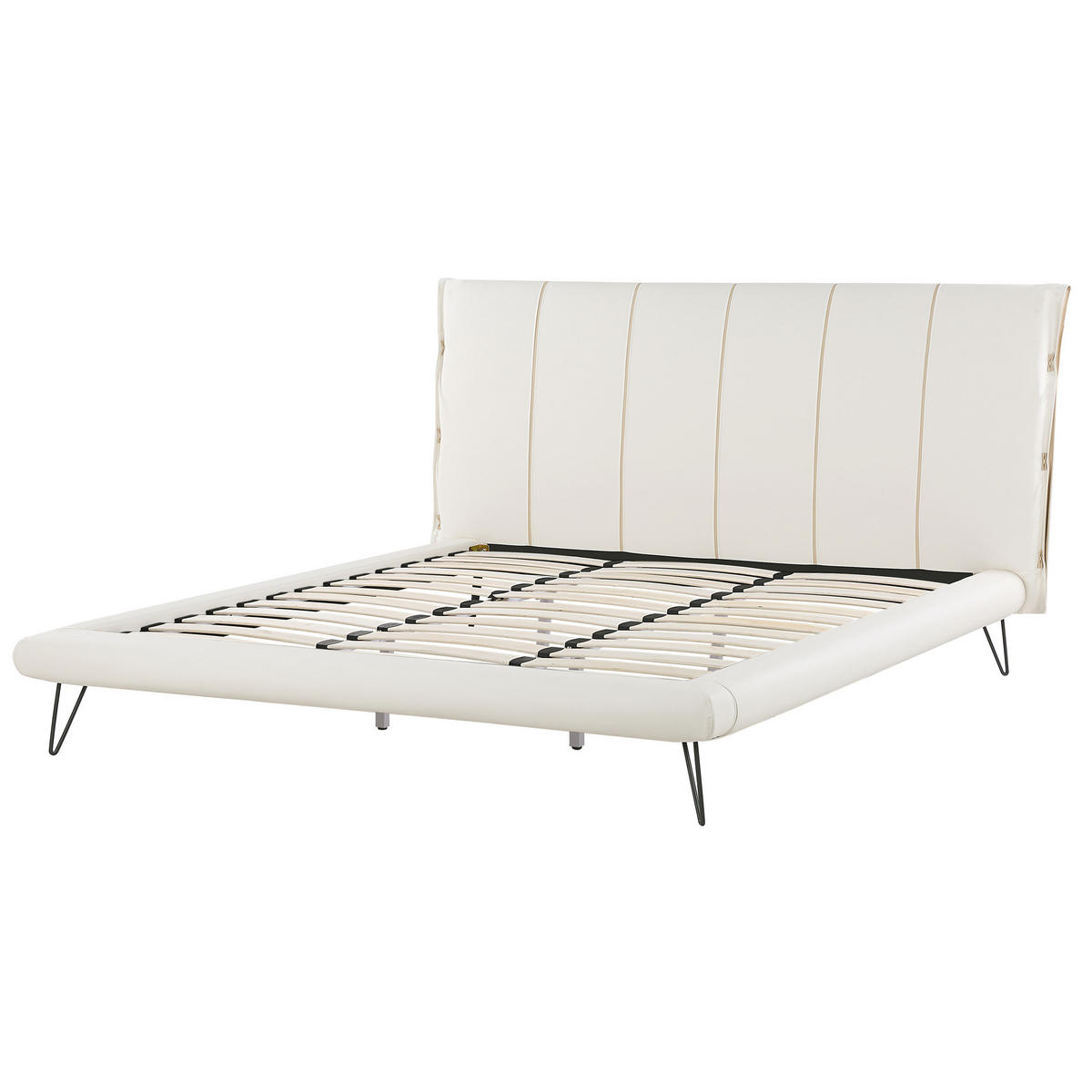 BETT 180/200cm Creme Betin - Creme, Textil (180/200cm) - Beliani