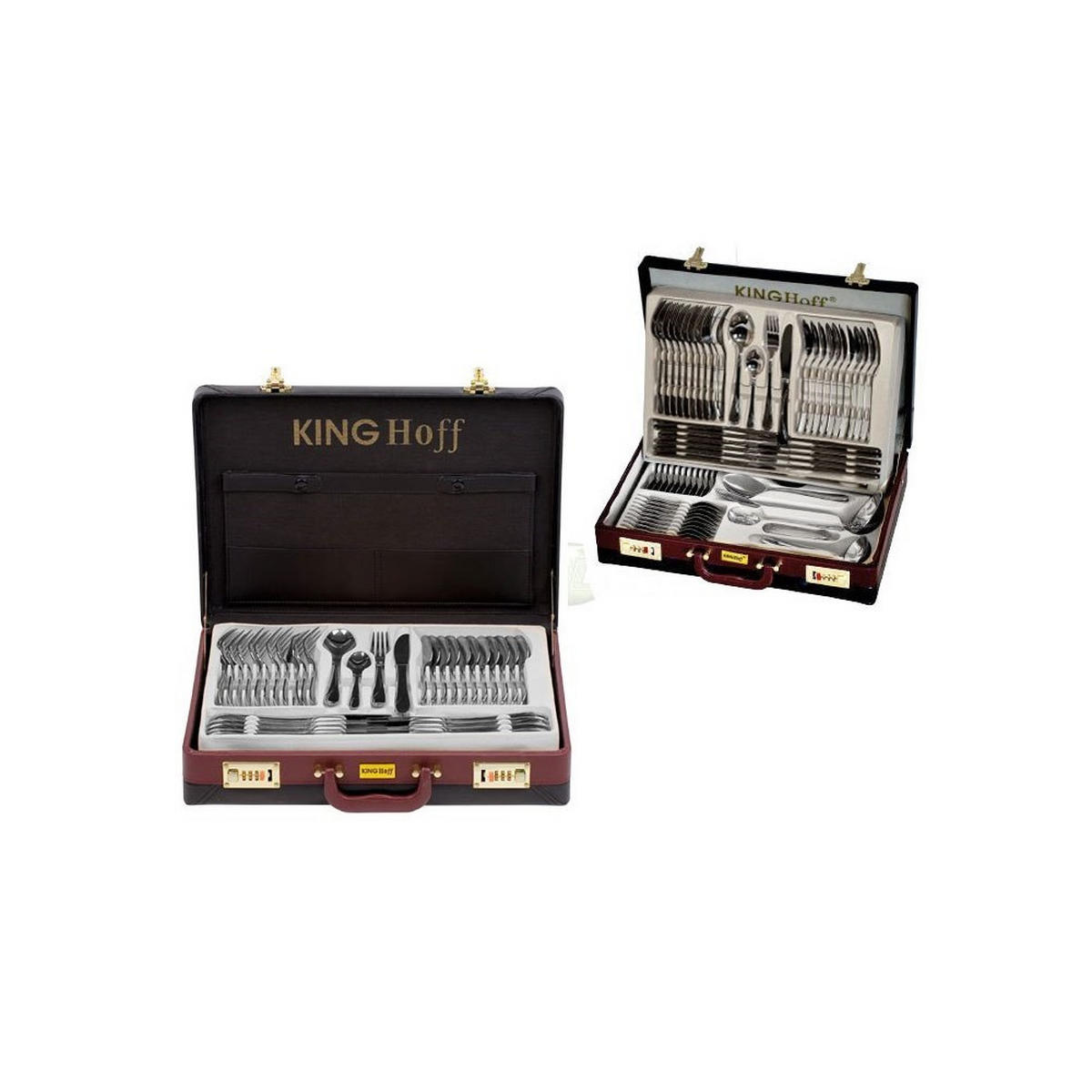 BESTECKSET Silber 21/2/2 cm KH3508 - Silberfarben, Metall - Kinghoff 