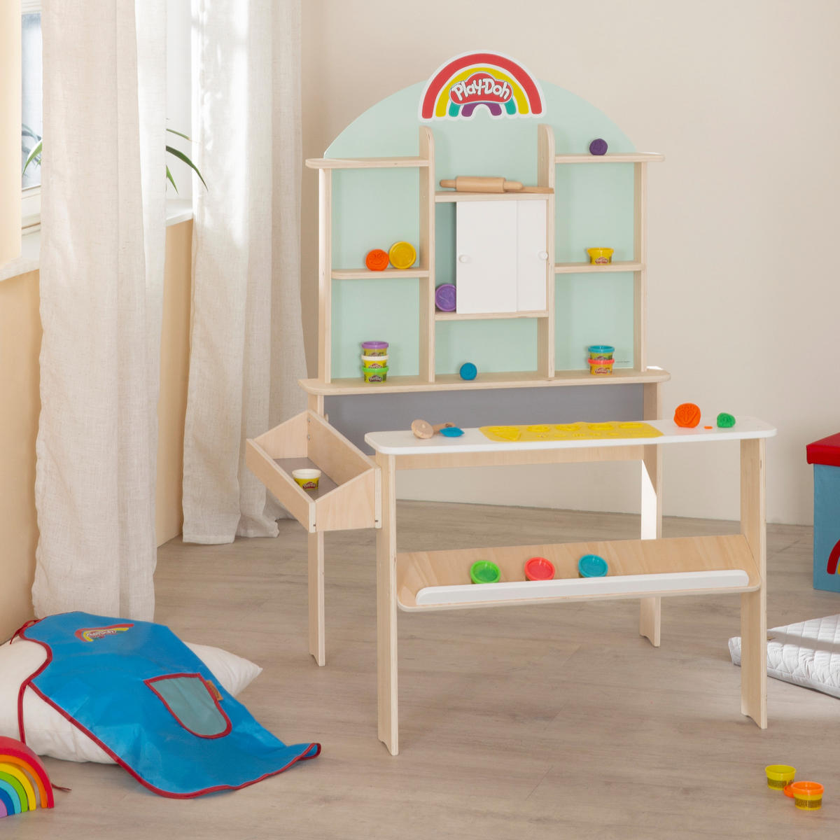 VERKAUFSSTAND roba x Play-Doh - Multicolor, Holzwerkstoff (81/112/71cm) - Roba
