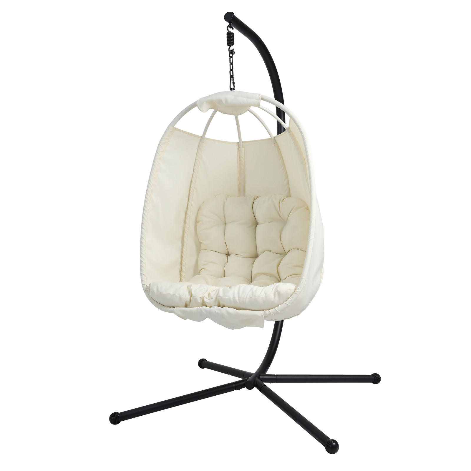 HÄNGESESSEL NELLY Beige - Beige, Metall (105/195/105cm) - SVITA