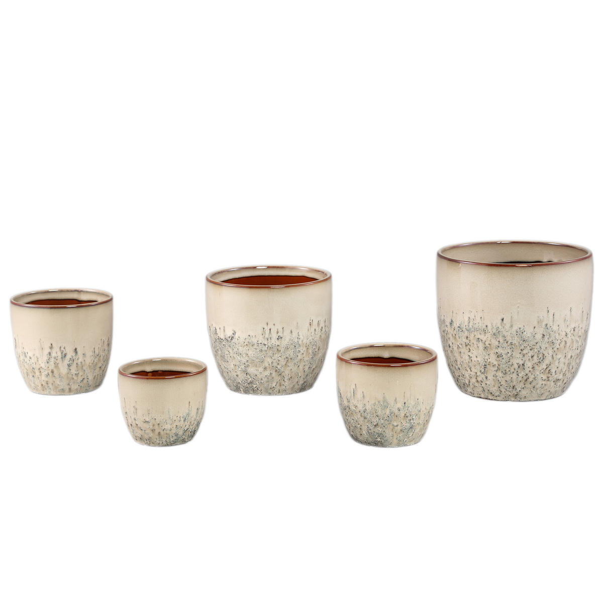 TOPF Harper Beige 20.5/20.5/18cm - Beige, Keramik (18cm) - PTMD Collection