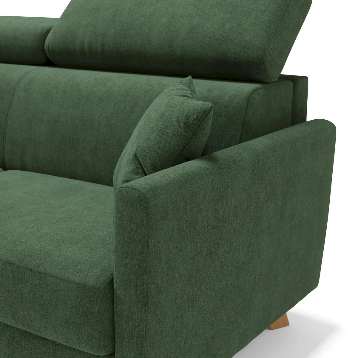 SCHLAFSOFA Francy - Grün, Metall (180/92/97cm) - Divani.store