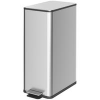 ABFALLEIMER - Silberfarben, Metall (37.2/57/21.5cm)