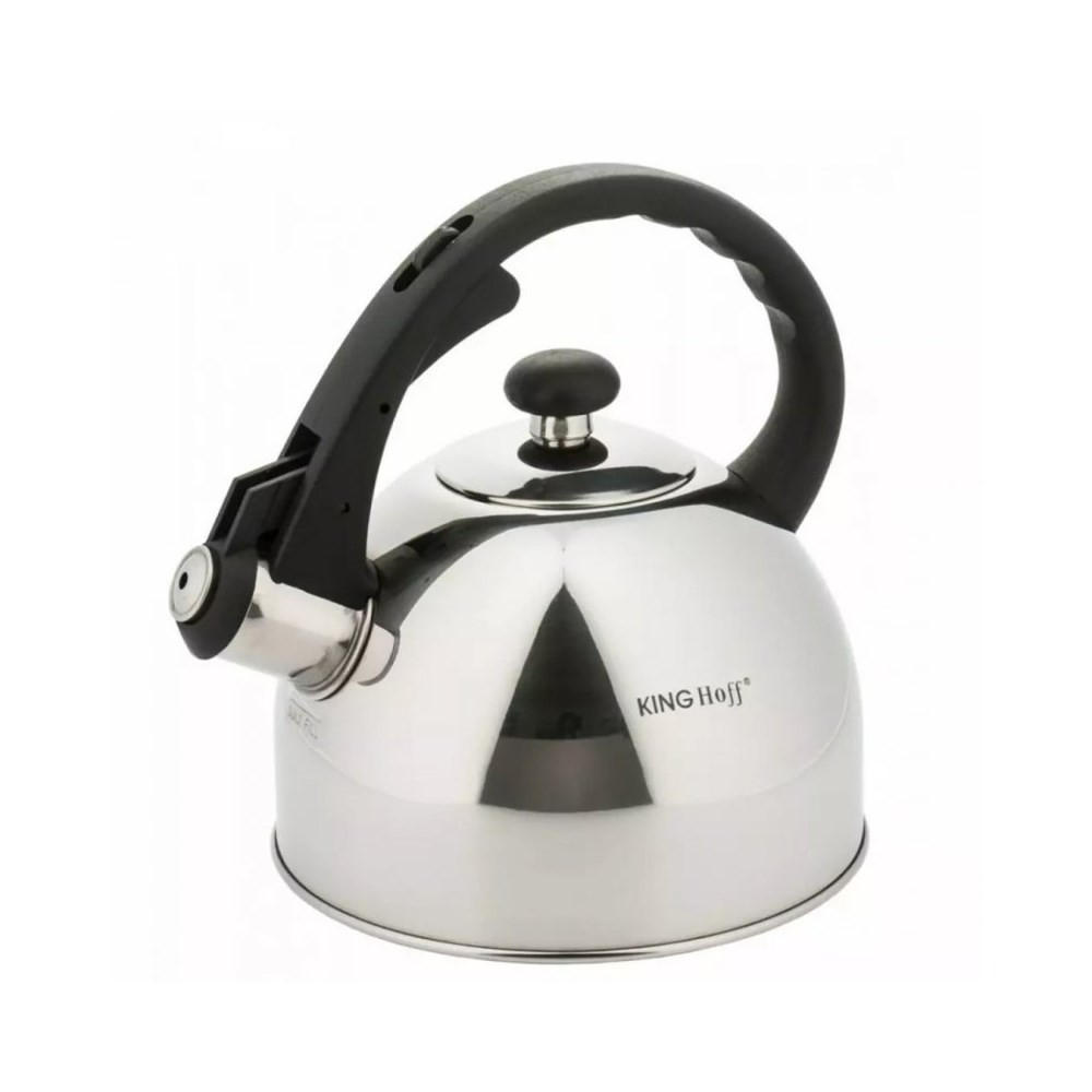 WASSERKESSEL Silber 23/19.5/21.5 cm 8070 - Silberfarben, Metall (23cm) - Kinghoff 