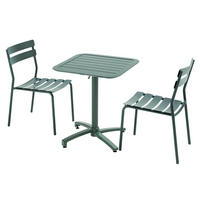 GARTENSET 3-tlg., Dunkelgrün - Grün, Metall - Oviala
