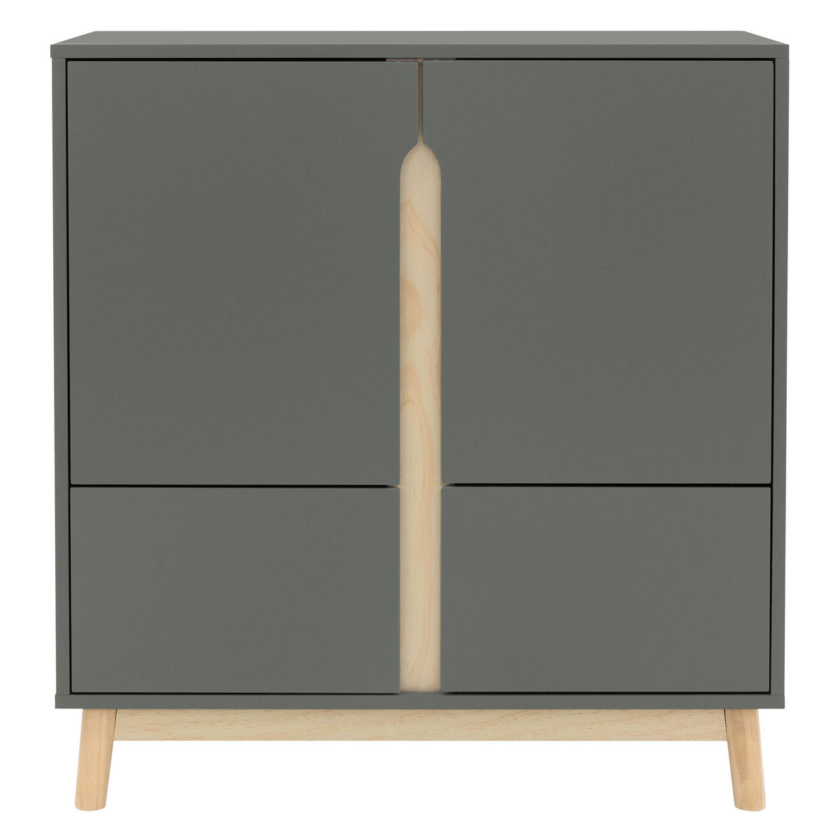 SIDEBOARD - Grau, Holz (40/86/80cm) - ML-DESIGN