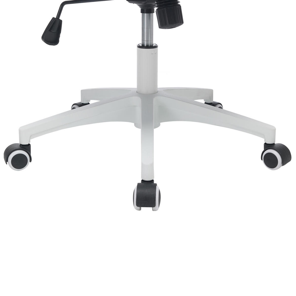 BÜROSTUHL höhenverstellbar mit Klapparmlehnen Grau - Grau, Kunststoff (65/108/58cm) - Meubliv