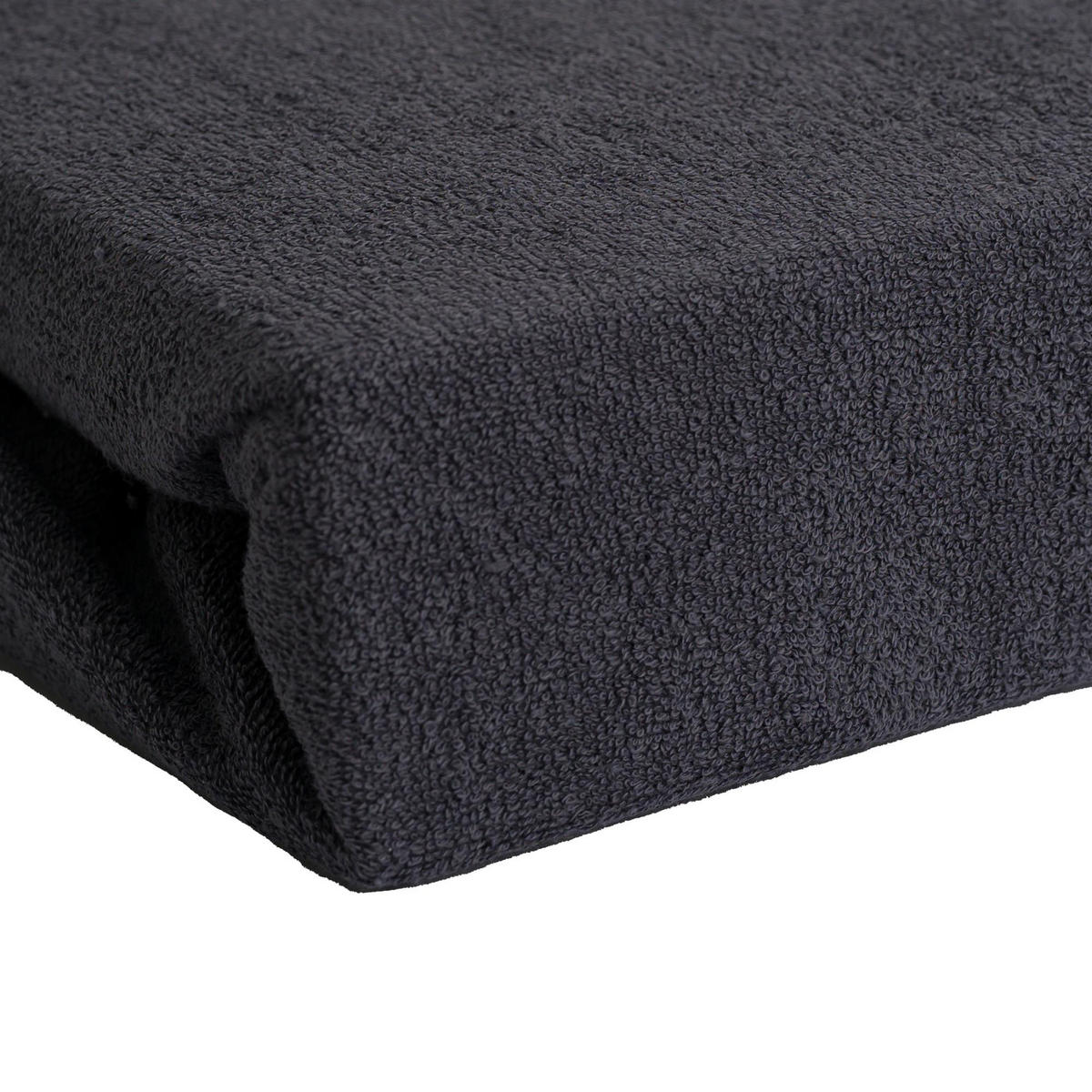 FROTTEE-SPANNBETTLAKEN 100x200 cm Anthrazit, Warmes Winter Bettlaken - Anthrazit, Textil (100/200cm) - Carpe Sonno