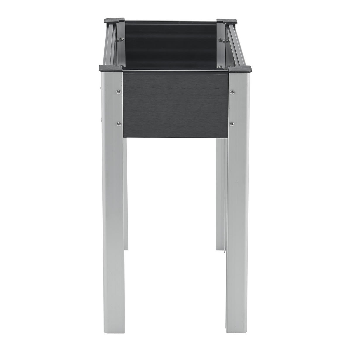 HOCHBEET Beverwijk - Dunkelgrau, Metall (75/75/40cm) - [en.casa]
