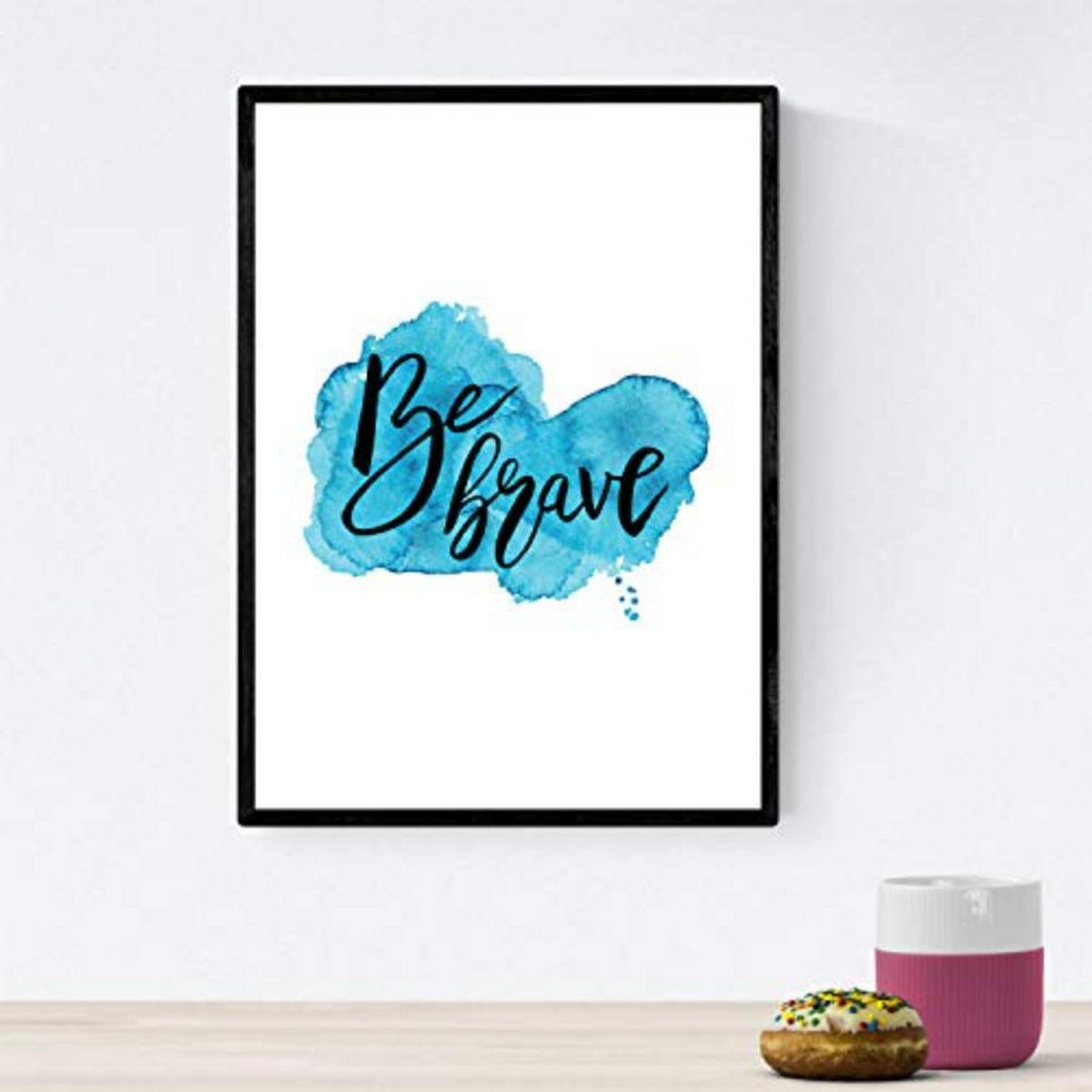 POSTER Set mit 4 glücklich und bunt ‚Immer‘ A4 Rahmenlos - Klar, Papier (29.7/3cm) - Nacnic