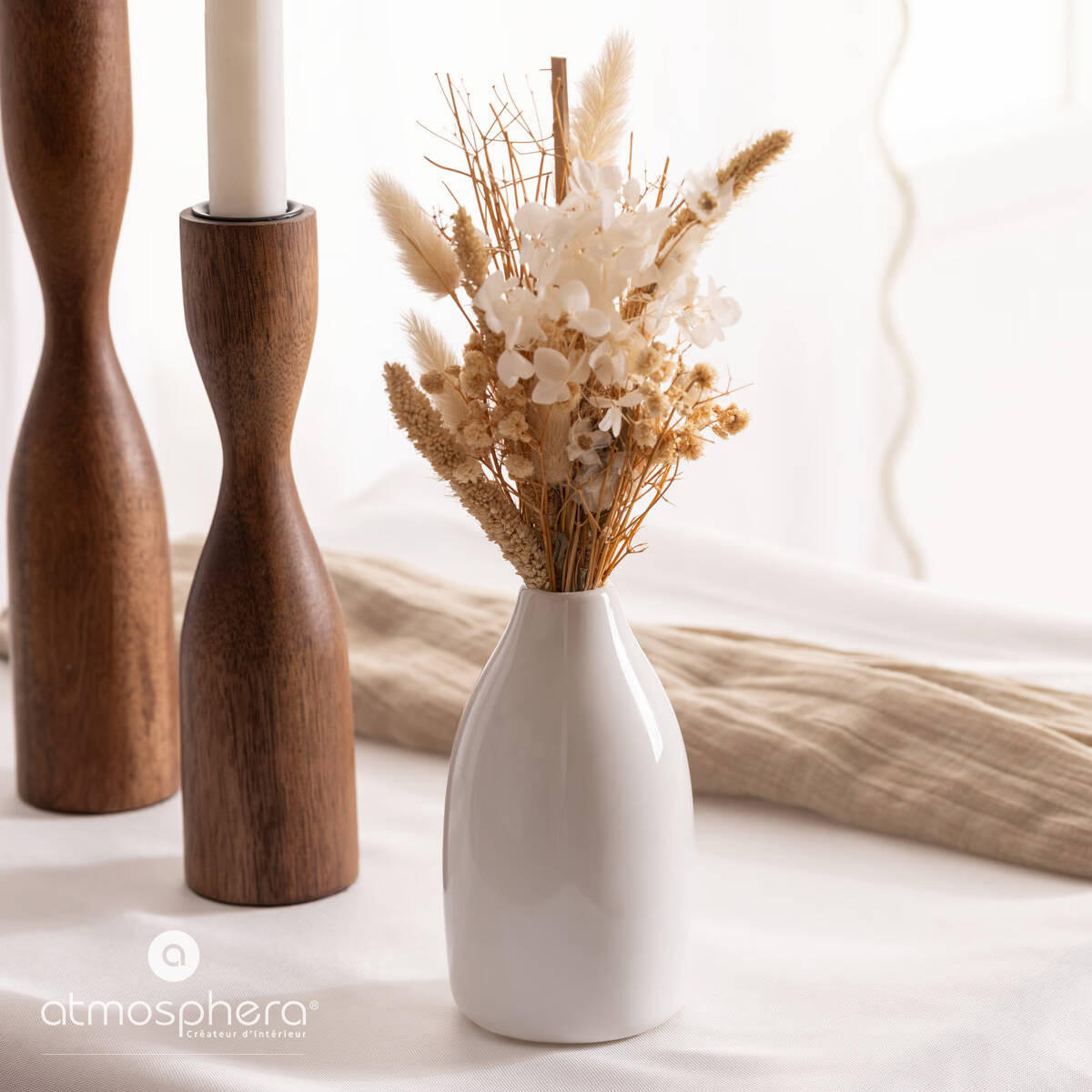 TROCKENBLUMEN 25 cm - Multicolor, Keramik (25cm) - Atmosphera Createur d´interieur