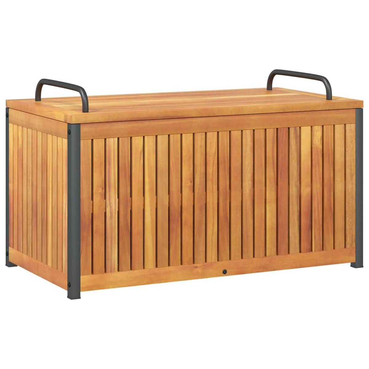 GARTENBOX 85/45/45/53 Cm Massivholz Akazie Und Stahl - Braun, Holz (45/53/85cm) - vidaXL