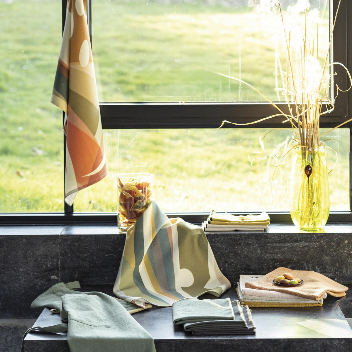 RECYCELTES GESCHIRRTUCH Nuceo multico 50 x 70 cm - Multicolor, Textil (50/70cm) - Winkler