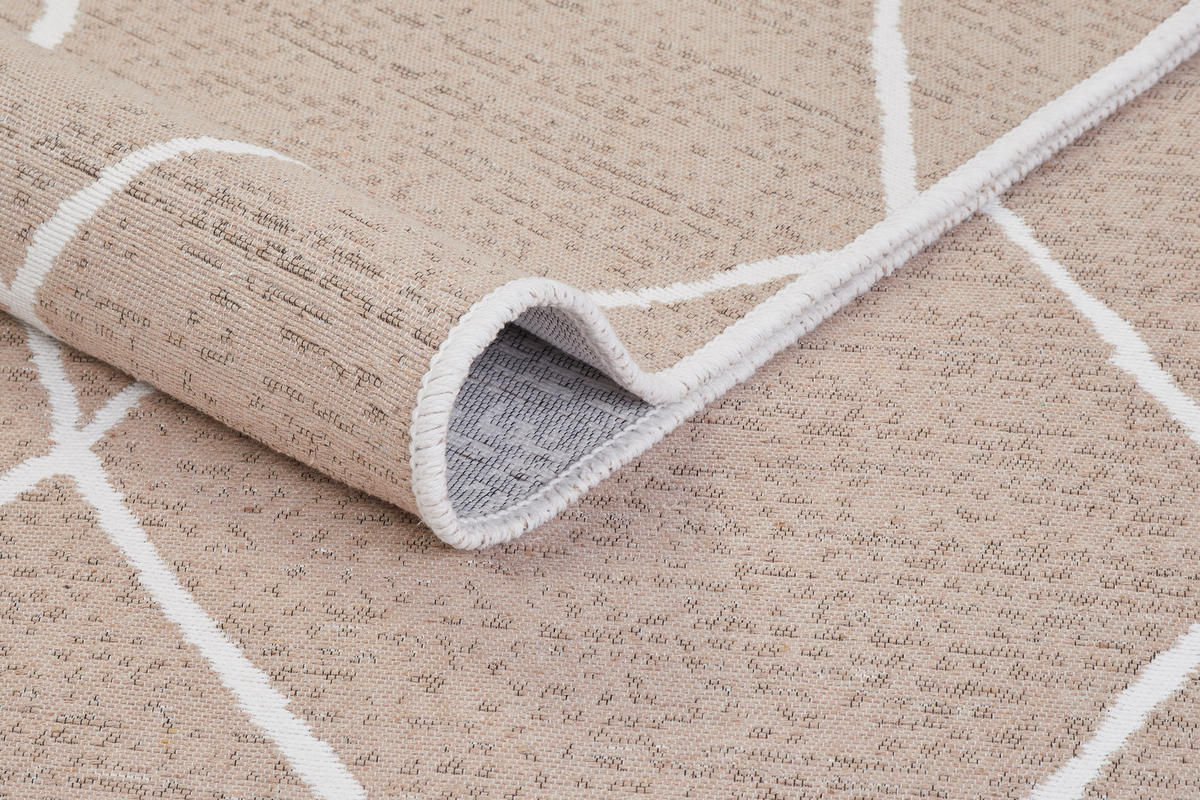 TEPPICH AZTECA Creme 160/230 cm - Creme, Naturmaterialien (160/230cm) - Tapiso