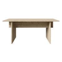 ESSTISCH Duelio mit geteilter Platte Eichenholzoptik 90x180 cm - Eichefarben, Holzwerkstoff (180/90/75cm) - Selsey