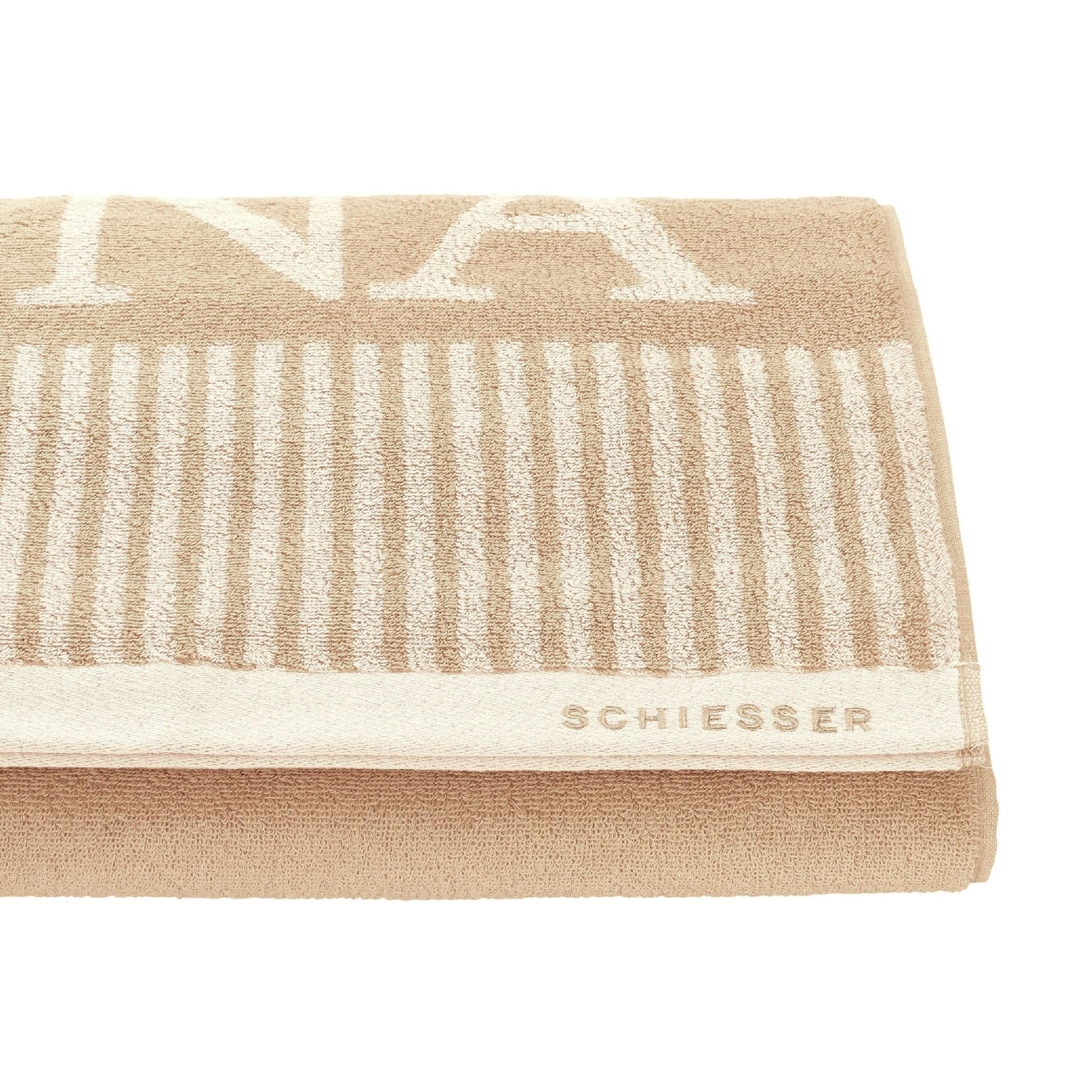 SAUNATUCH Rom - 75x200 cm - Sand - Sandfarben, Textil (75/200cm) - SCHIESSER