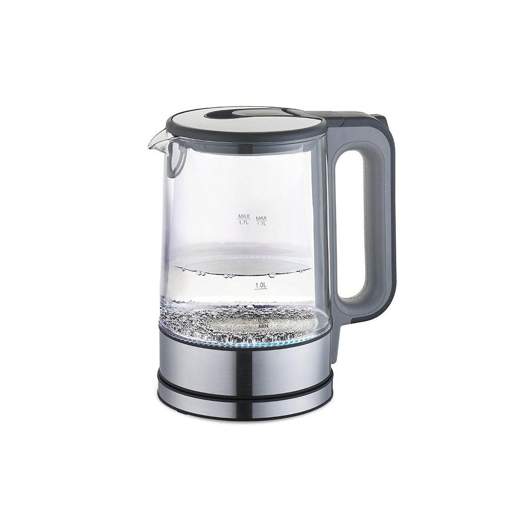 WASSERKOCHER ELEKTRISCH Silber 14.7/14.7/24.5 cm MR053GREY - Silberfarben, Metall (14.7/24.5/14.7cm) - Maestro 