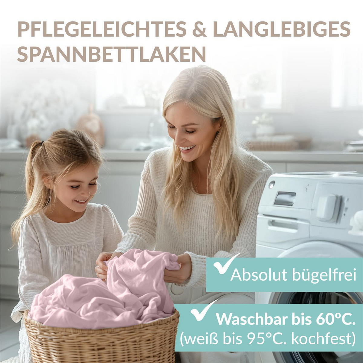 JERSEY-SPANNBETTTUCH 180x200 - 200x200 Große Bettlaken aus 100% Baumwolle, Spannbettlaken Laken Uni Rosa - Rosa, Textil (200/200cm) - Carpe Sonno