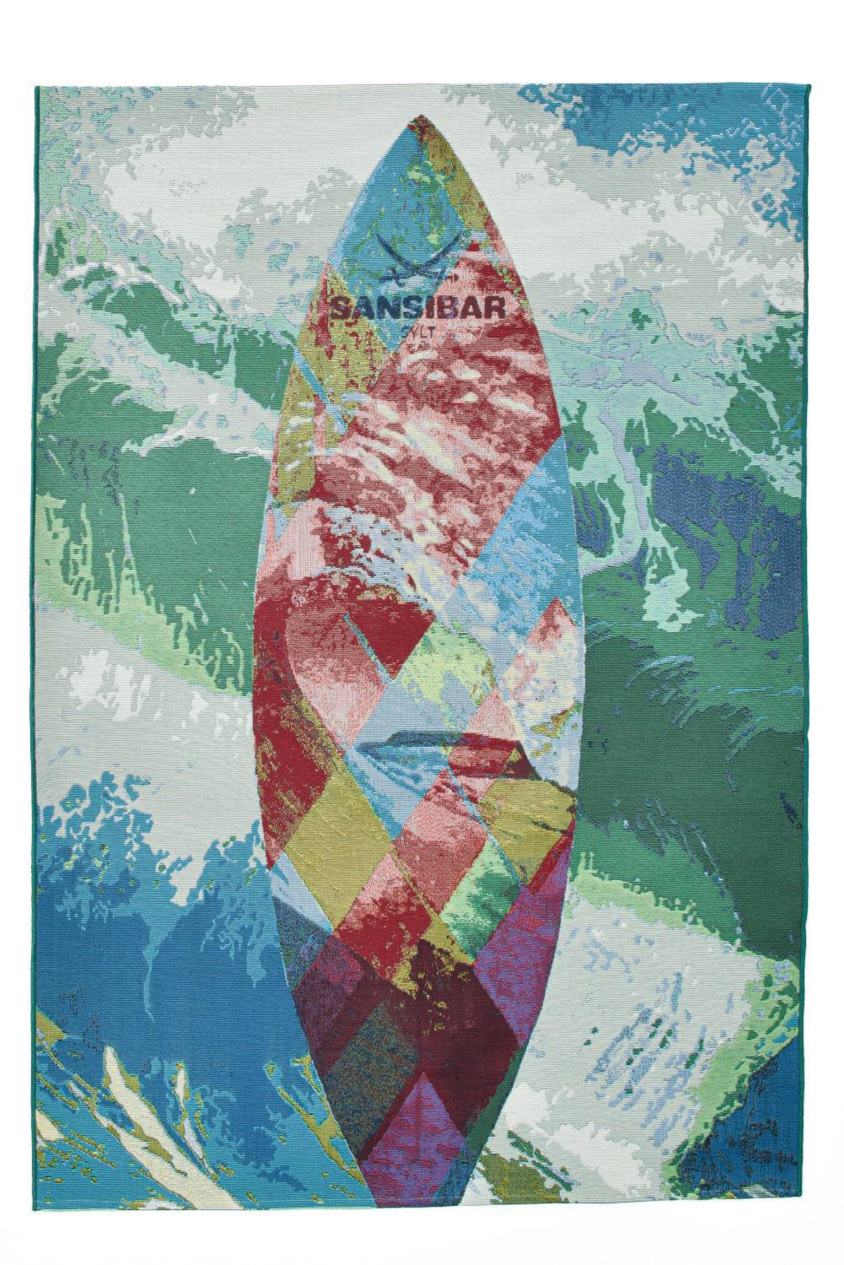 OUTDOORTEPPICH Rantum Beach 130x190 cm - Multicolor, Textil (130/190cm) - Sansibar SYLT