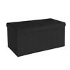 SITZTRUHE Faltbar 76/38/38 cm (Schwarz) - Schwarz, Textil (38/38/76cm) - Intirilife