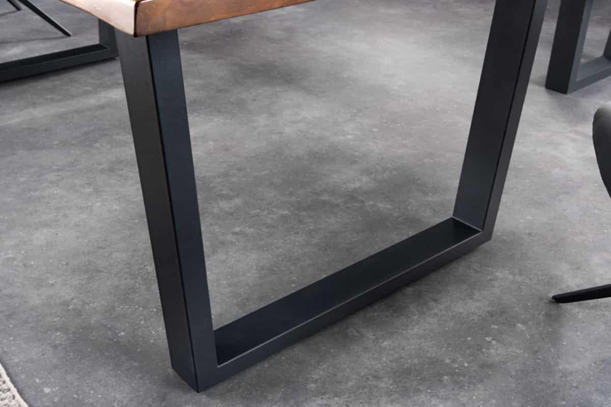 ESSTISCH GENESIS Akazie Braun 200cm - Schwarz/Braun, Holz/Metall (100/200/76cm) - riess-ambiente
