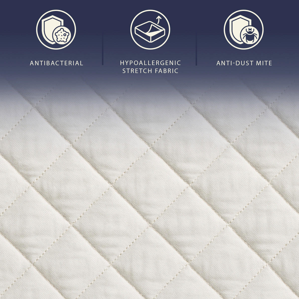 MATRATZE 120x200 mit Taschenfedern und Waterfoam | Höhe 24 cm | Orthopädisch und Hypoallergen - Weiß, Textil (120/200cm) - The White Stone