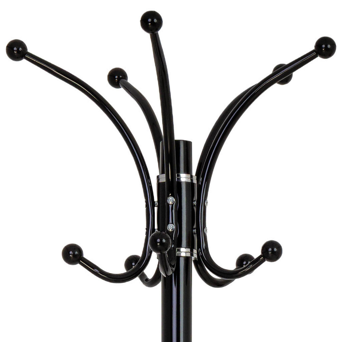 GARDEROBE aus metall 36x178cm - Schwarz, Metall (36/178/36cm) - Wanderlust