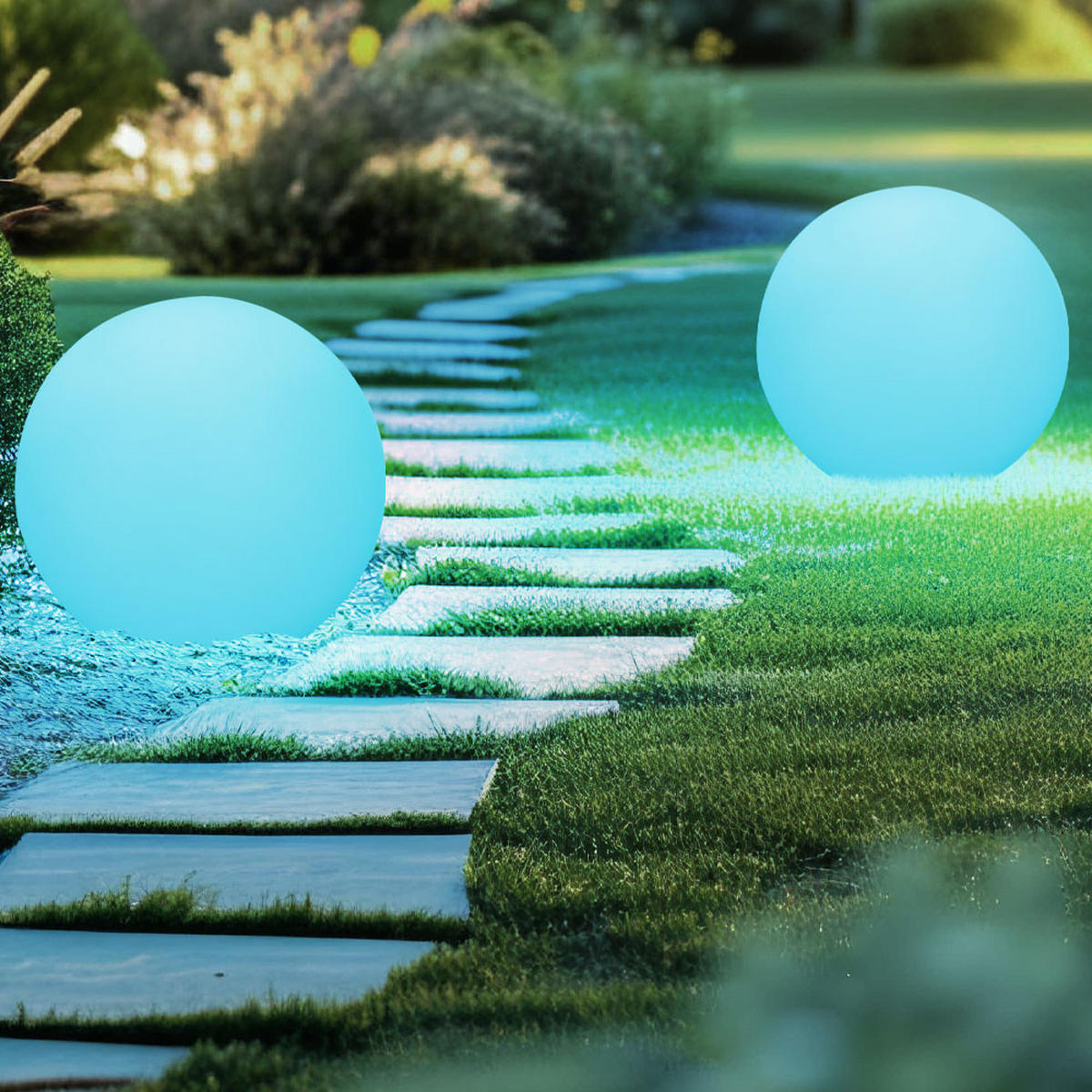 LED AUSSENLEUCHTE TOULA Weiß - Weiß, Kunststoff (30/30/45cm) - Globo Lighting