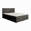 POLSTERBETT Topiq 164/203/103 schwarz - Anthrazit, Holzwerkstoff/Textil (160/200cm) - Beautysofa