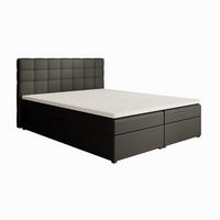 POLSTERBETT Topiq 164/203/103 schwarz - Anthrazit, Holzwerkstoff/Textil (160/200cm) - Beautysofa