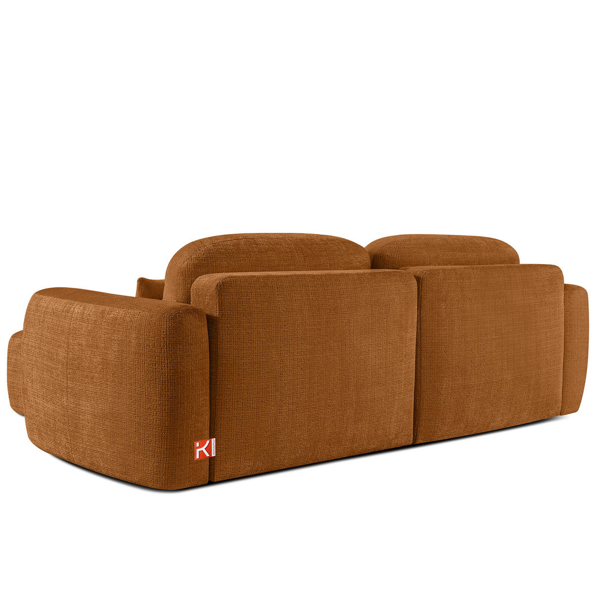 ECKSOFA links ELOSA - Rot, Holz/Textil (245/165cm) - KONSIMO®