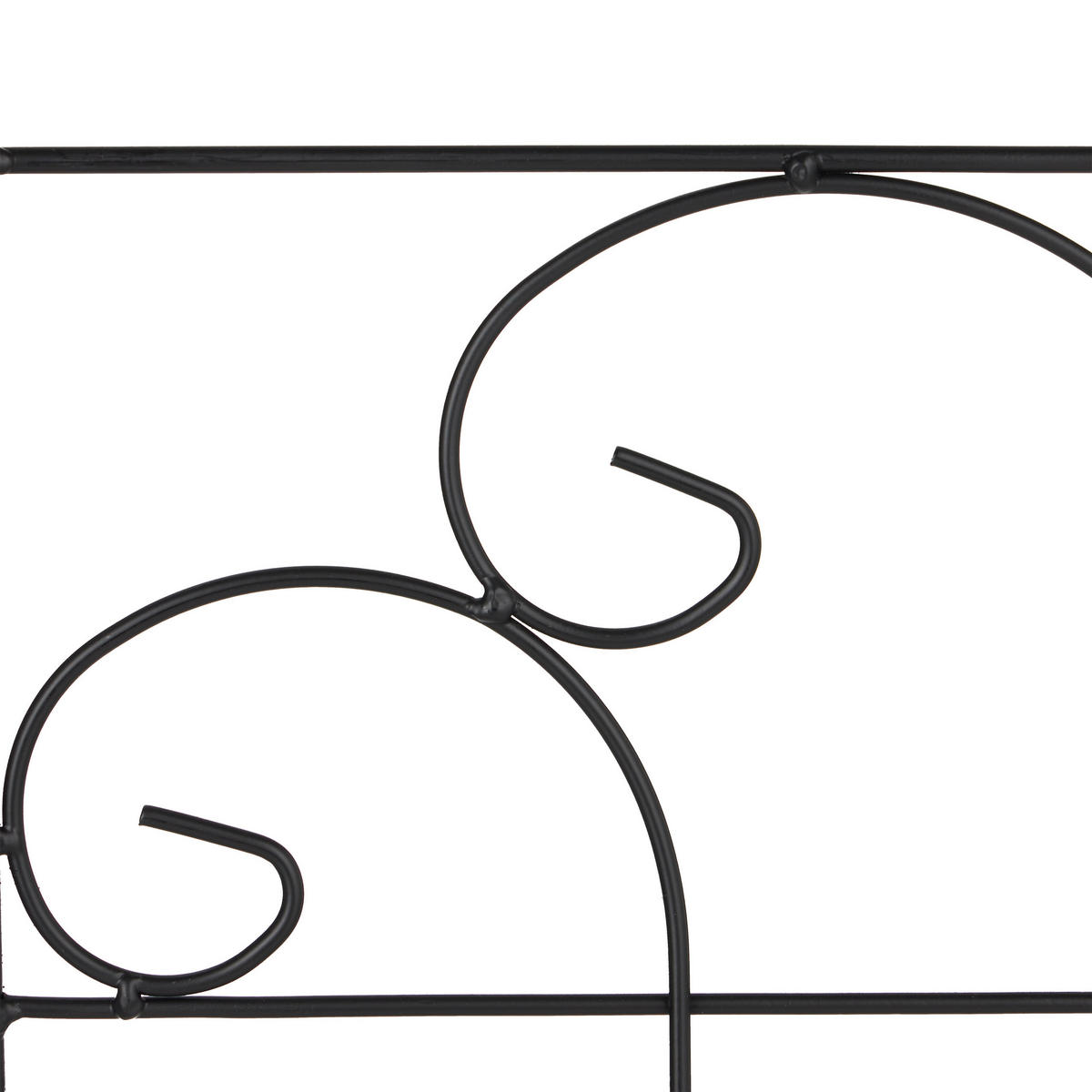 2xRANKGITTER - Schwarz, Metall (50/220/1.5cm) - Relaxdays