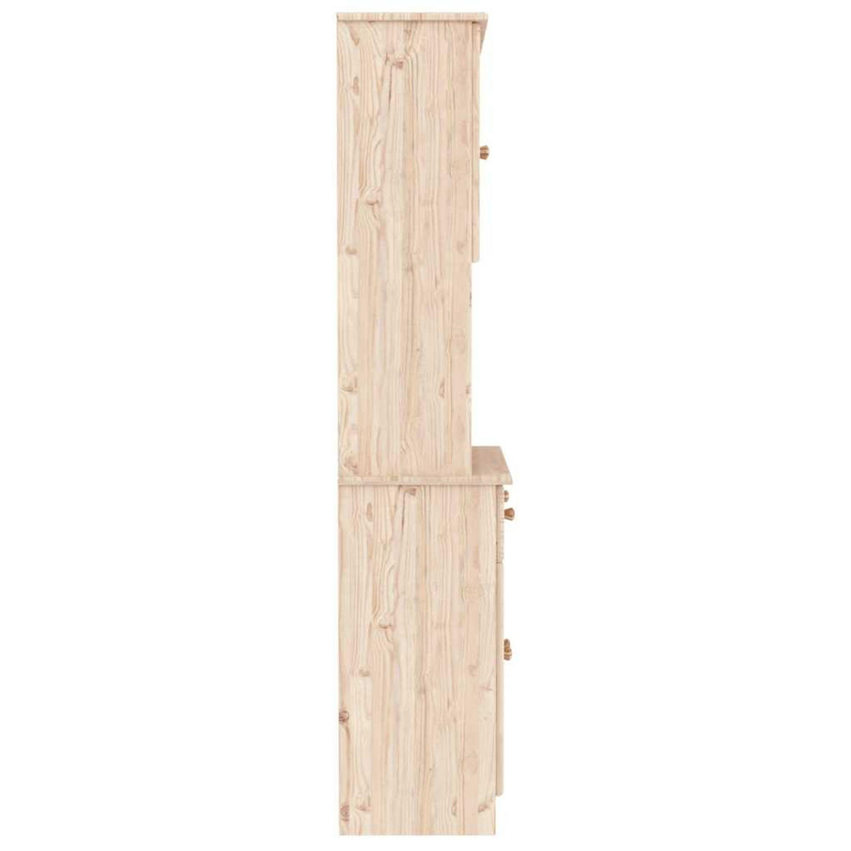 HIGHBOARD Alta 77/35/165 Cm Massivholz Kiefer - Braun, Holz (35/165/77cm) - vidaXL