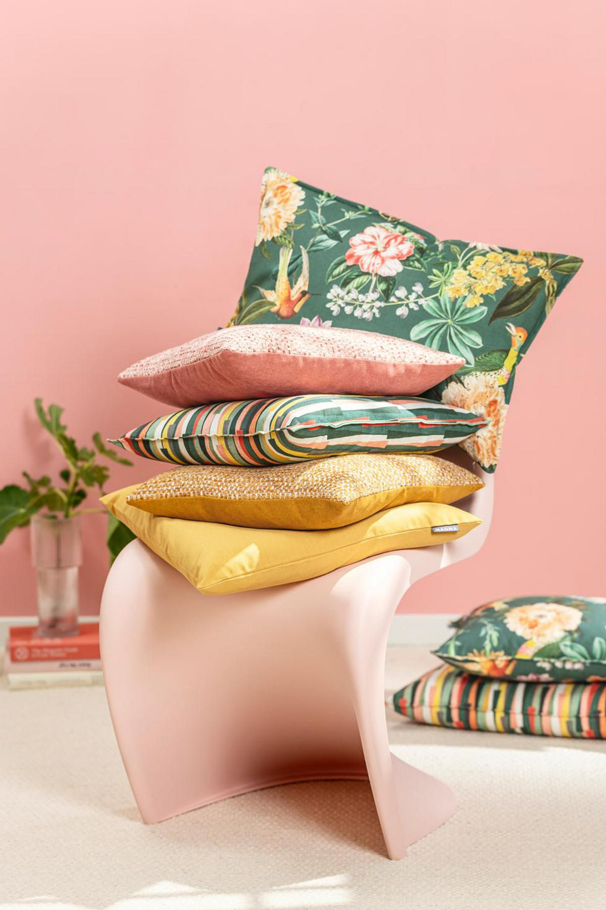 KISSENHÜLLE AURELIA - Dunkelgrün, Textil (45/45cm) - Magma Heimtexx