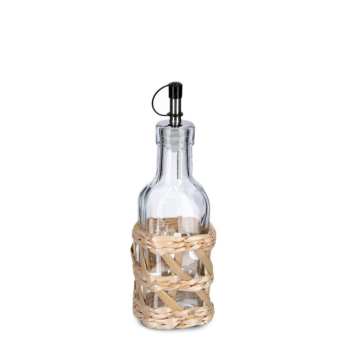 ESSIG- und Olivenölspender Boho 150 ml 6,2/6,2/19,5 cm - Transparent, Glas (6.2/19.5/6.2cm) - ZELLER