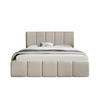 POLSTERBETT mit Kopfstütze Buchel 160x200 cm, Beige - Beige, Textil (160/200cm) - Fedve