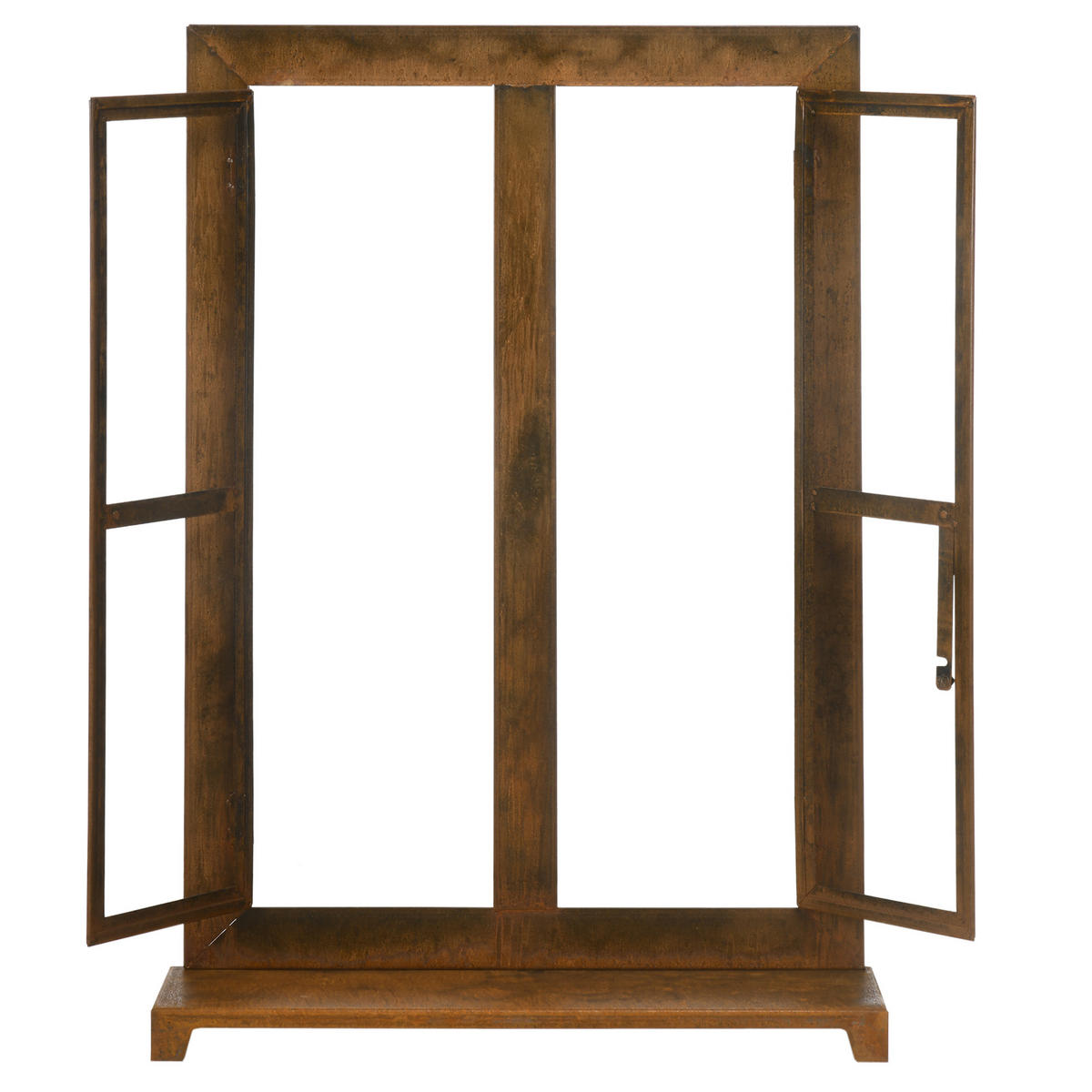 EISENFENSTER, Rustikal-Braun, Eisen - Braun, Metall (19/80/55cm) - Outsunny