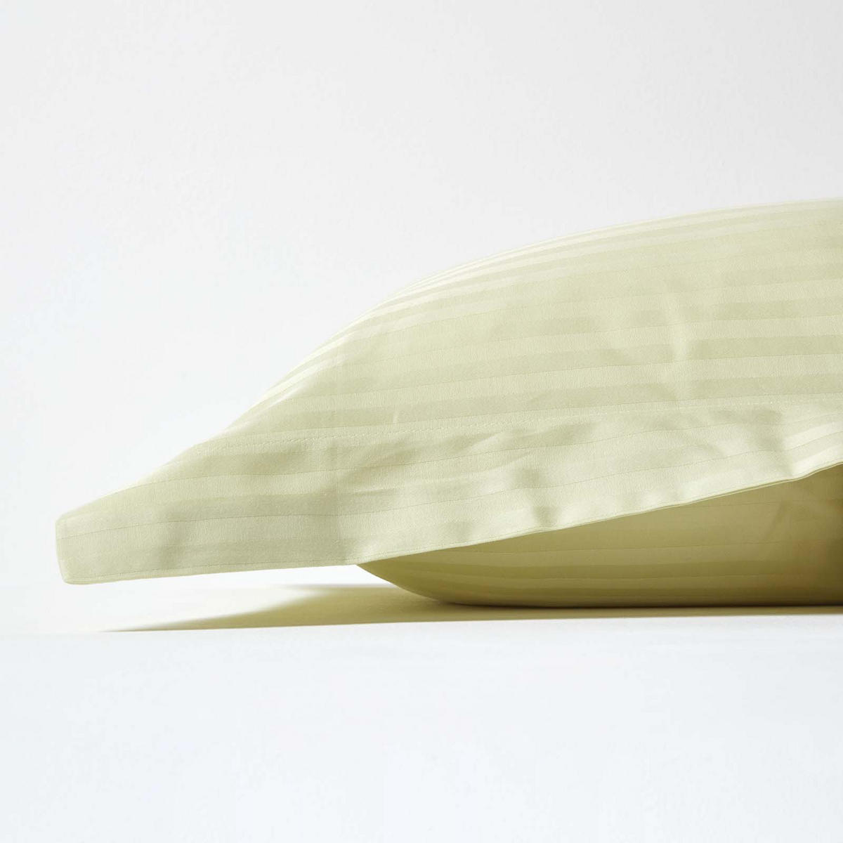 KISSENBEZUG Damast mit Stehsaum, Fadendichte 330 - Grün, Textil (50/90cm) - Homescapes