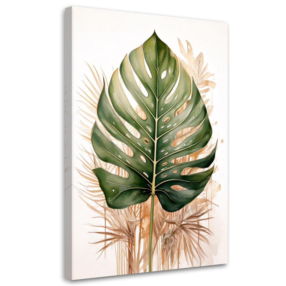 Feeby Leinwandbild Grün 30x45 cm