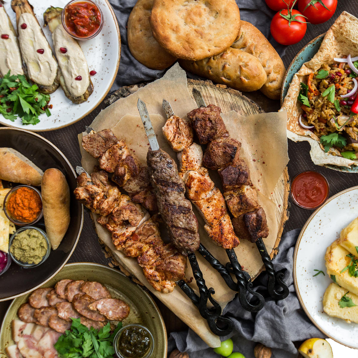 GARTENTISCH - Multicolor, Kunststoff/Metall (74/180/73cm) - Relaxdays