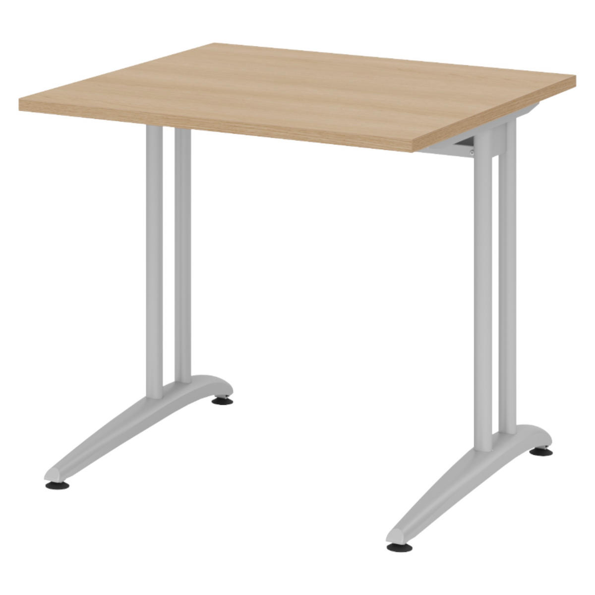 SCHREIBTISCH Serie-B 80/80/72 cm in Eichefarben - Eichefarben, Holzwerkstoff (80/80/72cm) - bümö