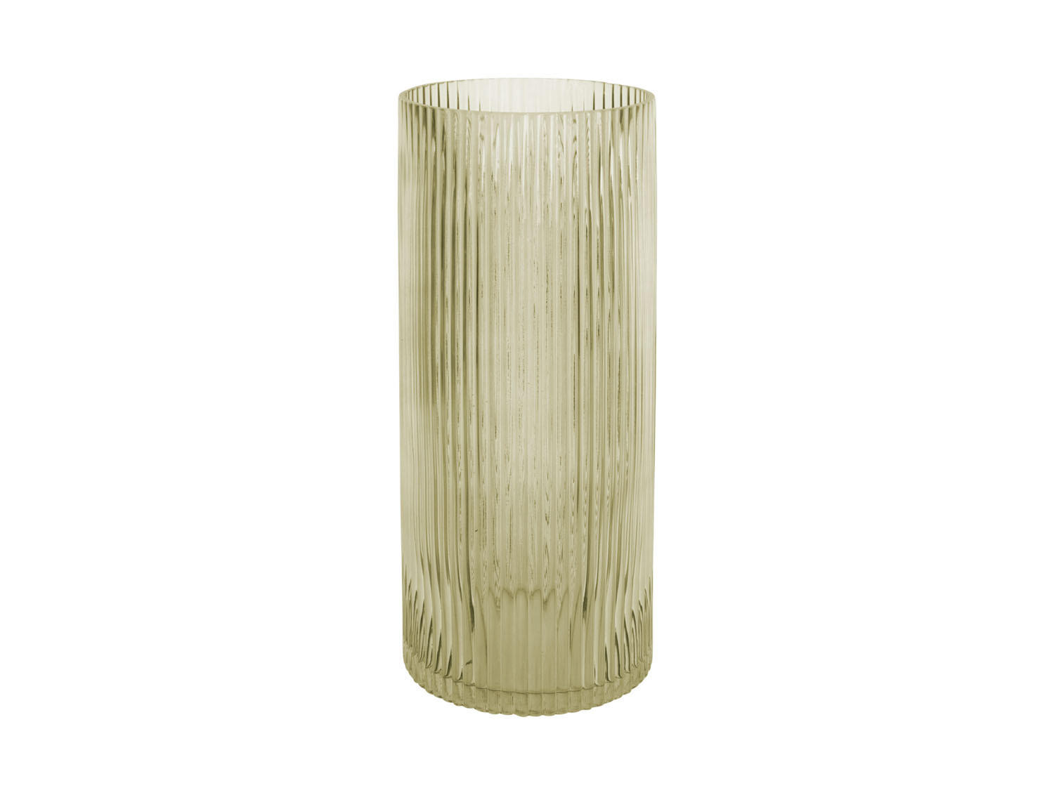 VASE Allure Straight 12/12/30 cm - Grün, Glas (12/30cm) - Present Time