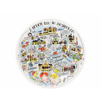 FRÜHSTÜCKSTELLER Amsterdam in Bunt - 22cm - Multicolor, Keramik (21.8/21.8/2.5cm) - Blond Amsterdam