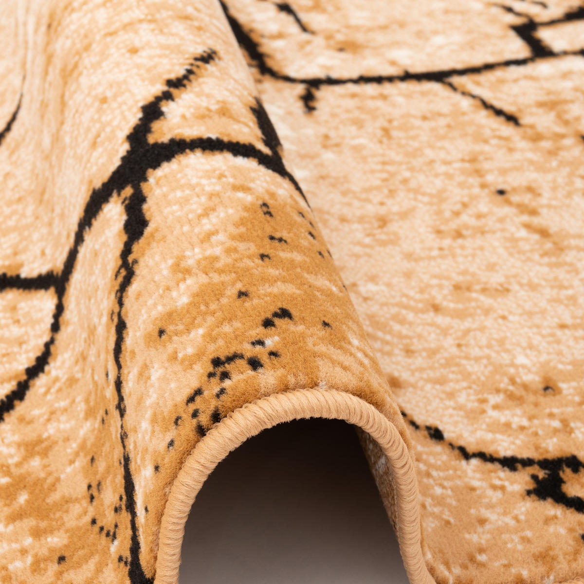 MODERN DESIGNER VELOURS TEPPICH SAMBA - Beige, Textil (80/150cm) - Pergamon