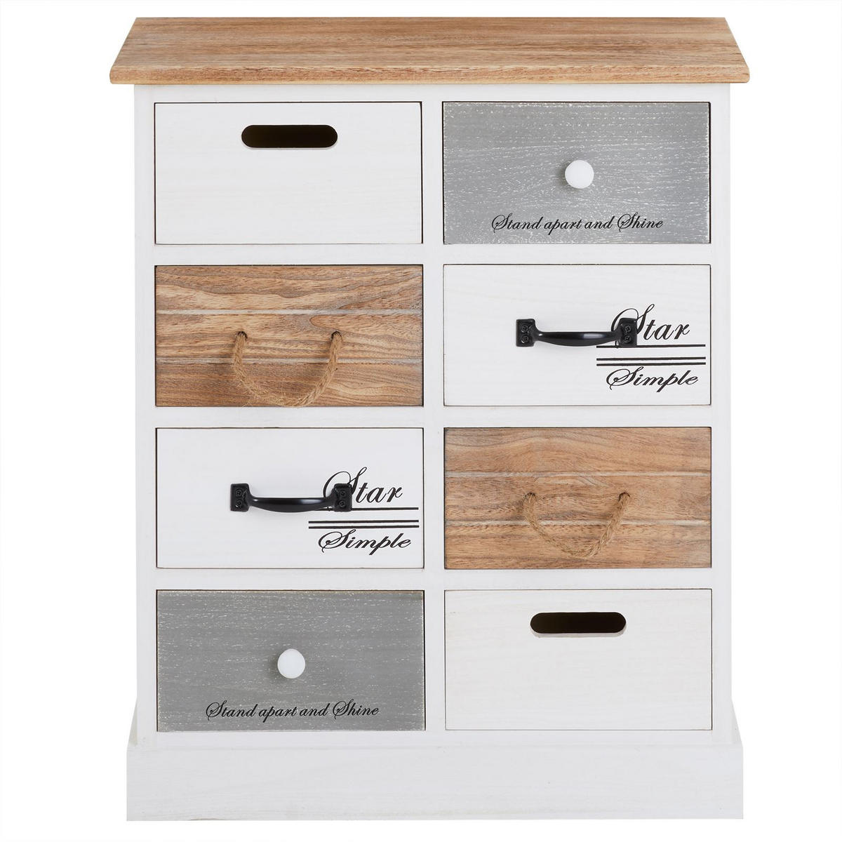 KOMMODE SALVA - Weiß, Holz (53/64/27cm) - CARO-Möbel
