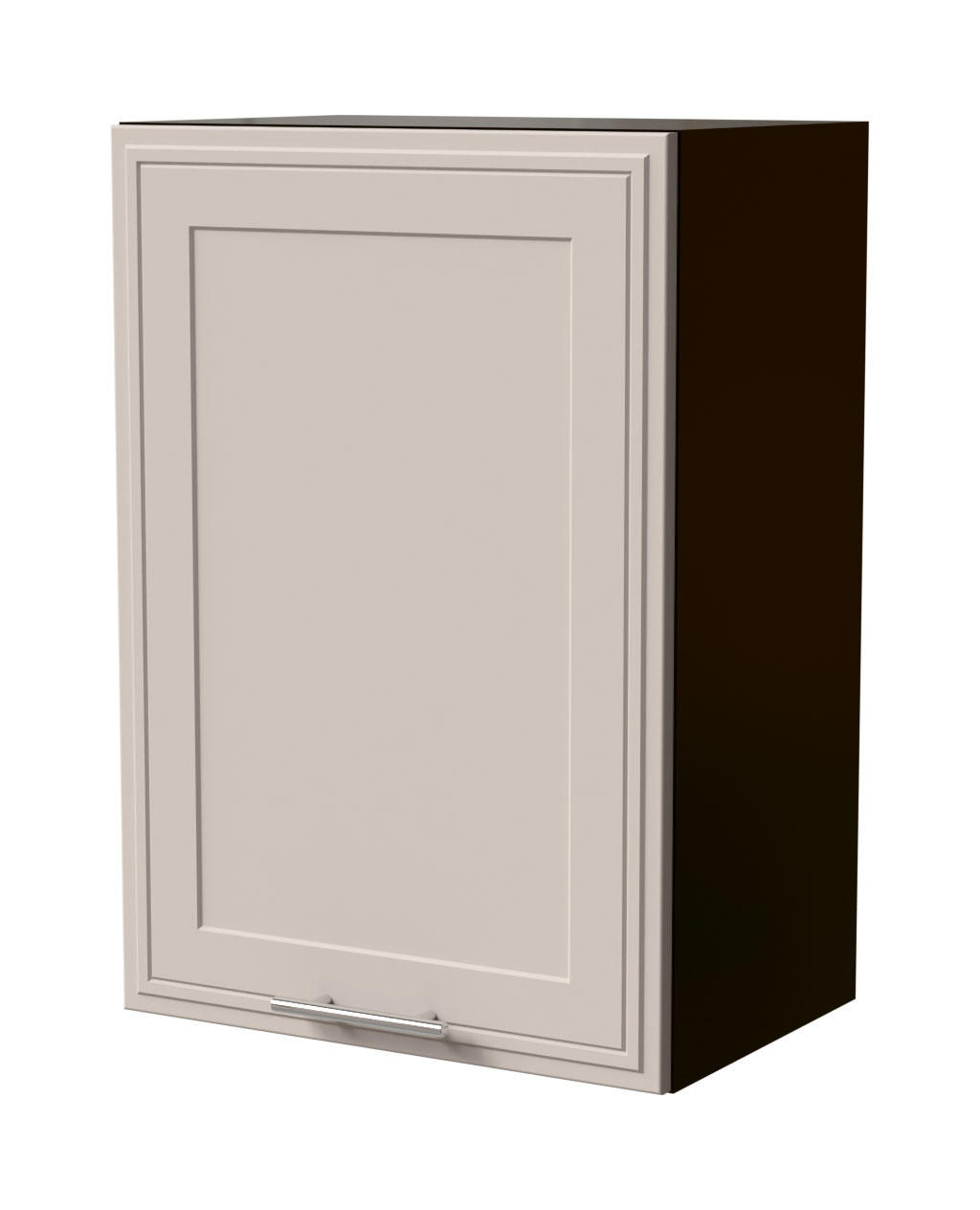 HÄNGESCHRANK Salo W2/50 Lava / Kaschmir Matt 50 / 32,5 / 72cm - Kaschmir/Dunkelgrau, Holz/Holzwerkstoff (50/72/32.5cm) - Feldmann-Wohnen