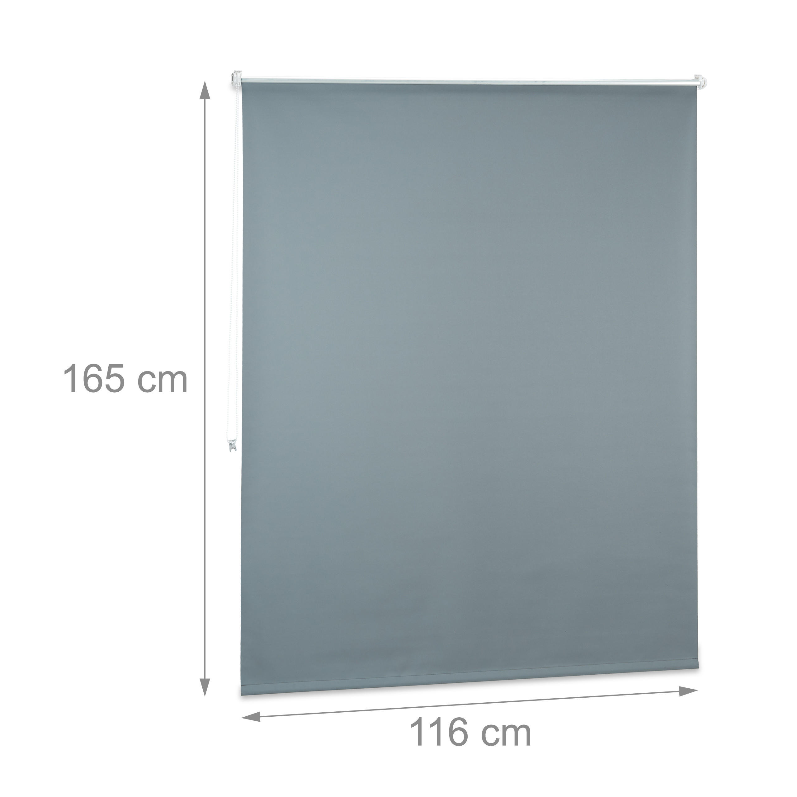 Thumbnail - Relaxdays Verdunkelungsrollo, Mehrfarbig, Textil, Metall, Kunststoff, 120x165x4.5 cm, Wohntextilien, Rollos & Jalousien,...